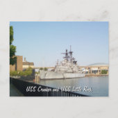USSクローカーとUSSリトルロック ポストカード (正面)
