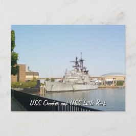 USSクローカーとUSSリトルロック ポストカード