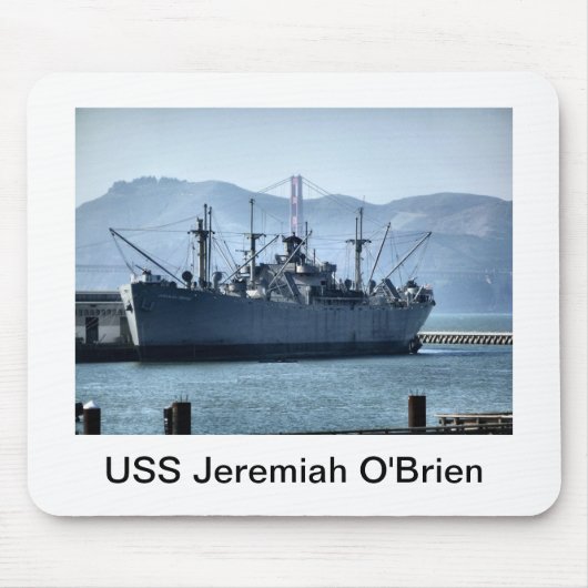 USSジェレミアO'Brien マウスパッド (正面)