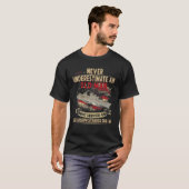 USSジョゼフ・ストラウスDDG-16デストロイヤークラス退役軍人 Tシャツ (正面フル)