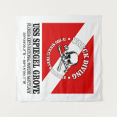 USSスパイジェル最高のグローブ タペストリー (正面(横))