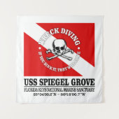 USSスパイジェル最高のグローブ タペストリー (正面)