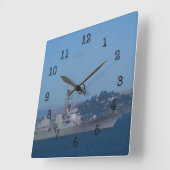 USSスプルアンス スクエア壁時計 (傾斜)