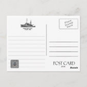 USSタワサATF-92フリートタグ ポストカード (裏面)