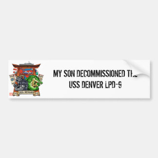 USSデンバーLPD-9の廃棄のステッカー(息子) バンパーステッカー