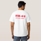 USSニュージャージーBB-62 Tシャツ (裏面フル)