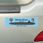 USSニューメキシコ(SSN-779) バンパーステッカー (車上)