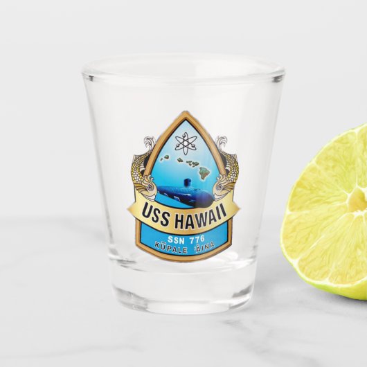 USSハワイ(SSN-776) ショットグラス (正面)