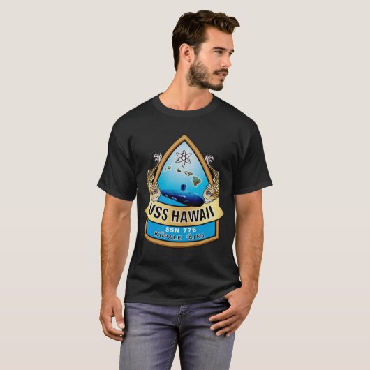 USSハワイ(SSN-776) Tシャツ (正面フル)