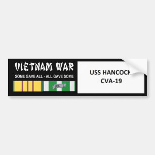 USSハンコックベトナム戦争の退役軍人 バンパーステッカー