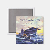 USSバンカーヒルアット海 マグネット (正面/裏面)