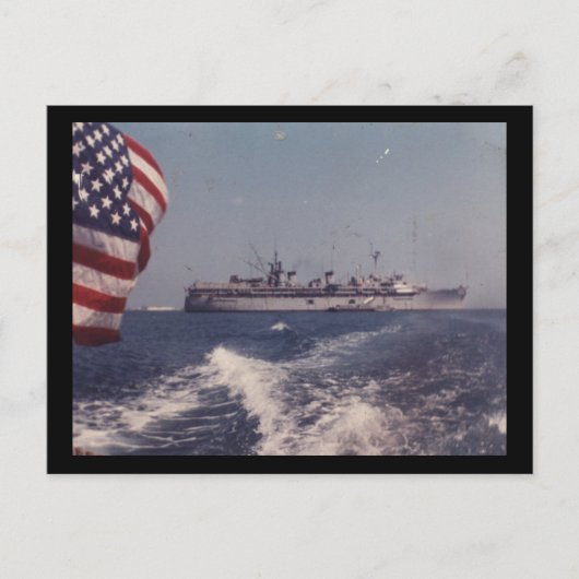 USSフルトンAS-11 ポストカード (正面)