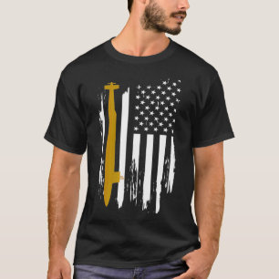 USSフロリダSSGN728潜水艦アメリカ国旗 Tシャツ