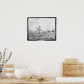 USSブルックリン、海軍、戦艦、ヴィンテージ ポスター (キッチン)