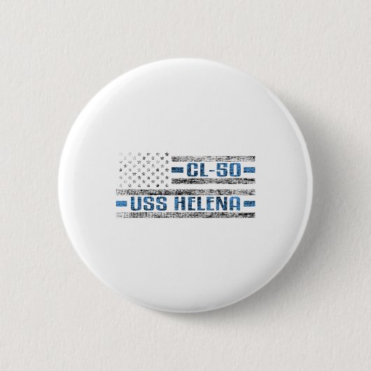 USSヘレナ世界大戦巡洋艦Cl-50米軍 缶バッジ (正面)