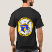 USSミシガン州- SSBN 727 Tシャツ (裏面)