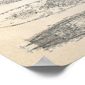 USSミズーリ設計図 ポスター (角)