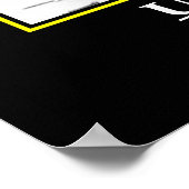 USSミズーリ1945ヴィンテージポスタープリント ポスター (角)