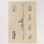 USSミズーリ – 船舶設計図プランSD ジグソーパズル (縦)