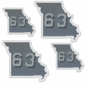 USSミズーリBB63鎌 シール (正面)