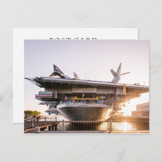 USSミッドウェイ博物館 ポストカード (正面/裏面)