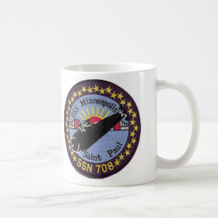 USSミネアポリスセントポールSSN 708のマグ コーヒーマグカップ