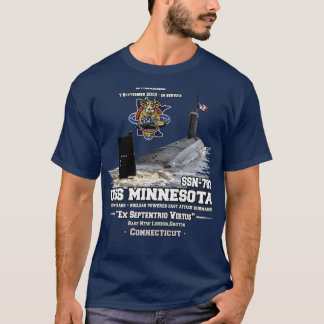 USSミネソタSSN783バージニアクラス高速攻撃サブ Tシャツ