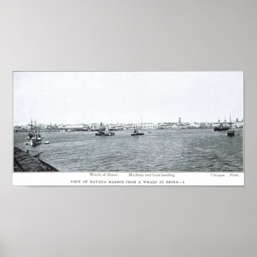 USSメインの難破船 ポスター (正面)