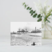 USSメインインエントリングハバナハーバー ポストカード (スタンド正面)