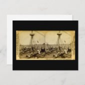 USSメイン号の沈没 ダイバーの様子 ヴィンテージ ポストカード (正面/裏面)