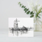 USSメイン難破船 ポストカード (スタンド正面)