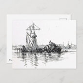 USSメイン難破船 ポストカード (正面/裏面)