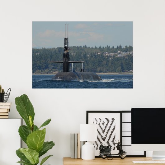 USSメイン(SSBN 741) ポスター (ホームオフィス)