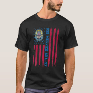 USSメリック・アカ97水陸両用貨物船退役軍人C Tシャツ