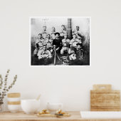 USSメーンベースボールチーム1898 ポスター (キッチン)