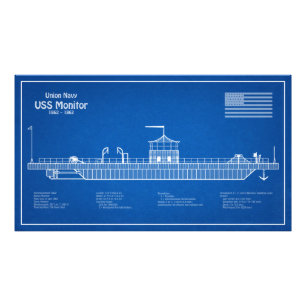 USSモニター – 船舶設計図プランABD フォトプリント