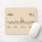 USSモニター – 船舶設計図プランSD マウスパッド (マウス)