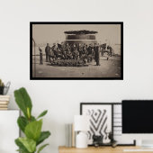 USSモニタ1861のデッキの役員 ポスター (ホームオフィス)