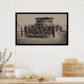 USSモニタ1861のデッキの役員 ポスター (キッチン)