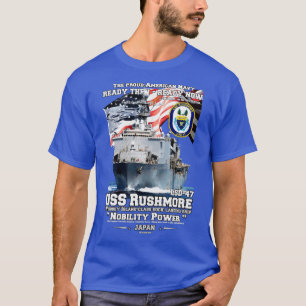 USSラシュモアLSD47海軍波止場着陸船 Tシャツ