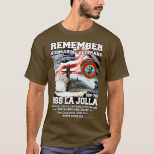 USSラジョラSSN701潜水艦退役軍人 Tシャツ
