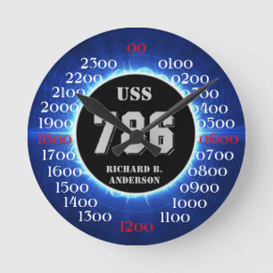 USSリチャードB.アンダーソン(DD-786) ラウンド壁時計