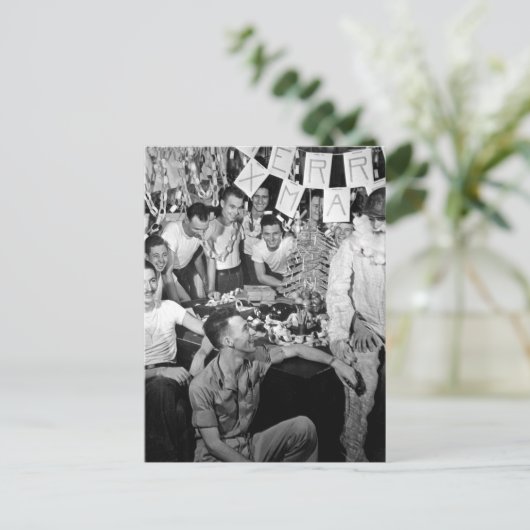 USSレキシントンのcelebrate_Warイメージの人員 ポストカード (スタンド正面)