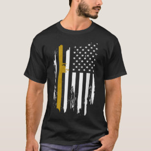 USS子猫ホークCV-63航空母艦アメリカンFla Tシャツ