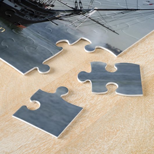 USS憲法の発砲の大砲 ジグソーパズル (側面)