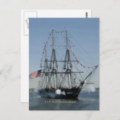 USS憲法キャノン発射 ポストカード (正面/裏面)