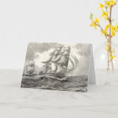 USS憲法 カード (黄色い花)