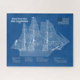 USS憲法 – 船舶設計図プランABD ジグソーパズル
