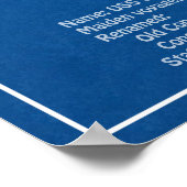 USS憲法 – 船舶設計図プランABD ポスター (角)