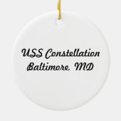 USS星座オーナメント セラミックオーナメント (裏面)